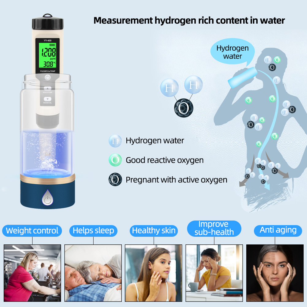 Ph Meter Digital Water Tester - Yieryi YY-400 Cyfrowy miernik 4-w-1 PH
