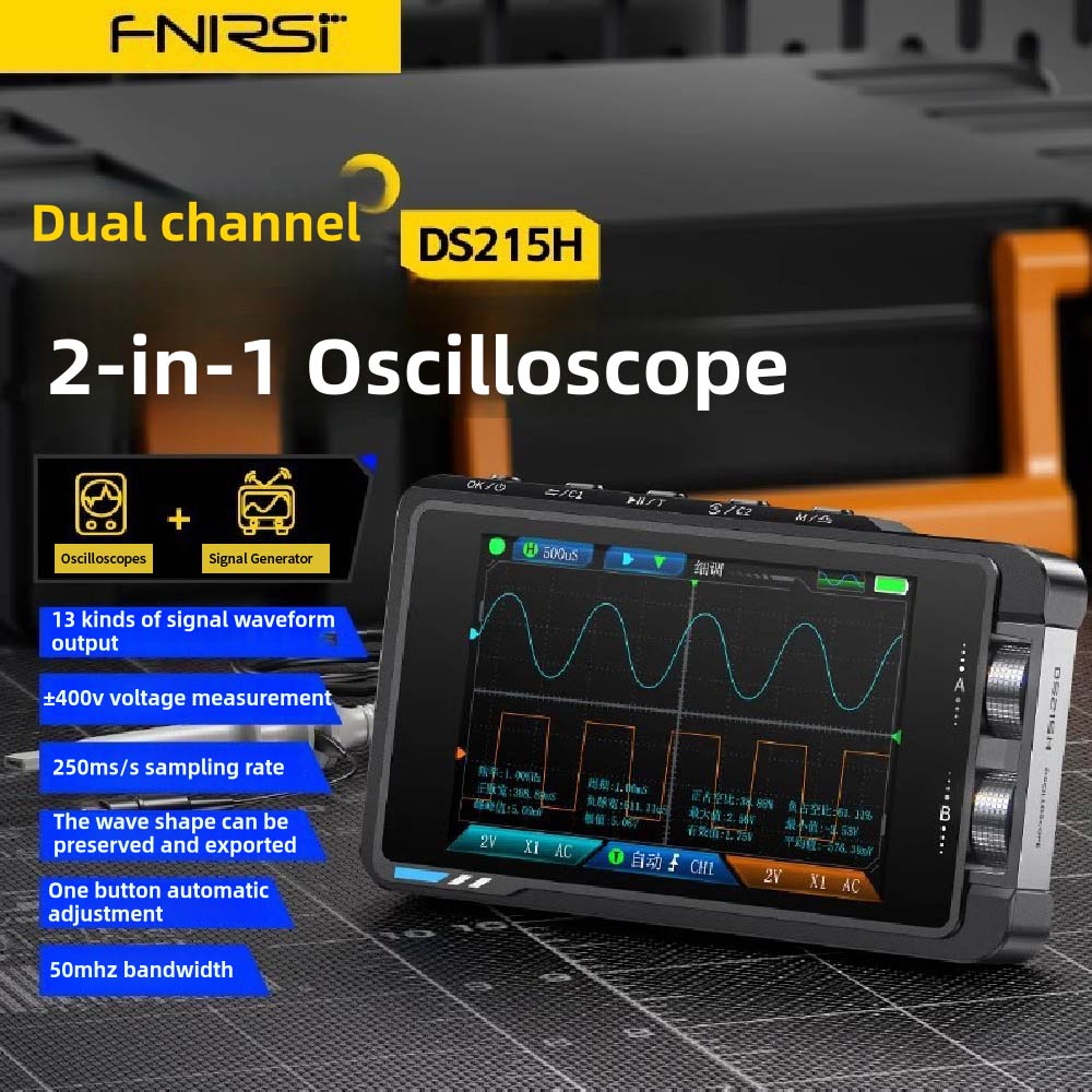 FNIRSI DS215H Przenośny Oscylo – Fnirsi Digital Oscilloscope Handheld recenzja i cena